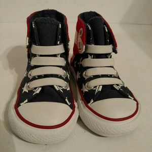 Converse  All Star Red White & Blue Size 3 infant